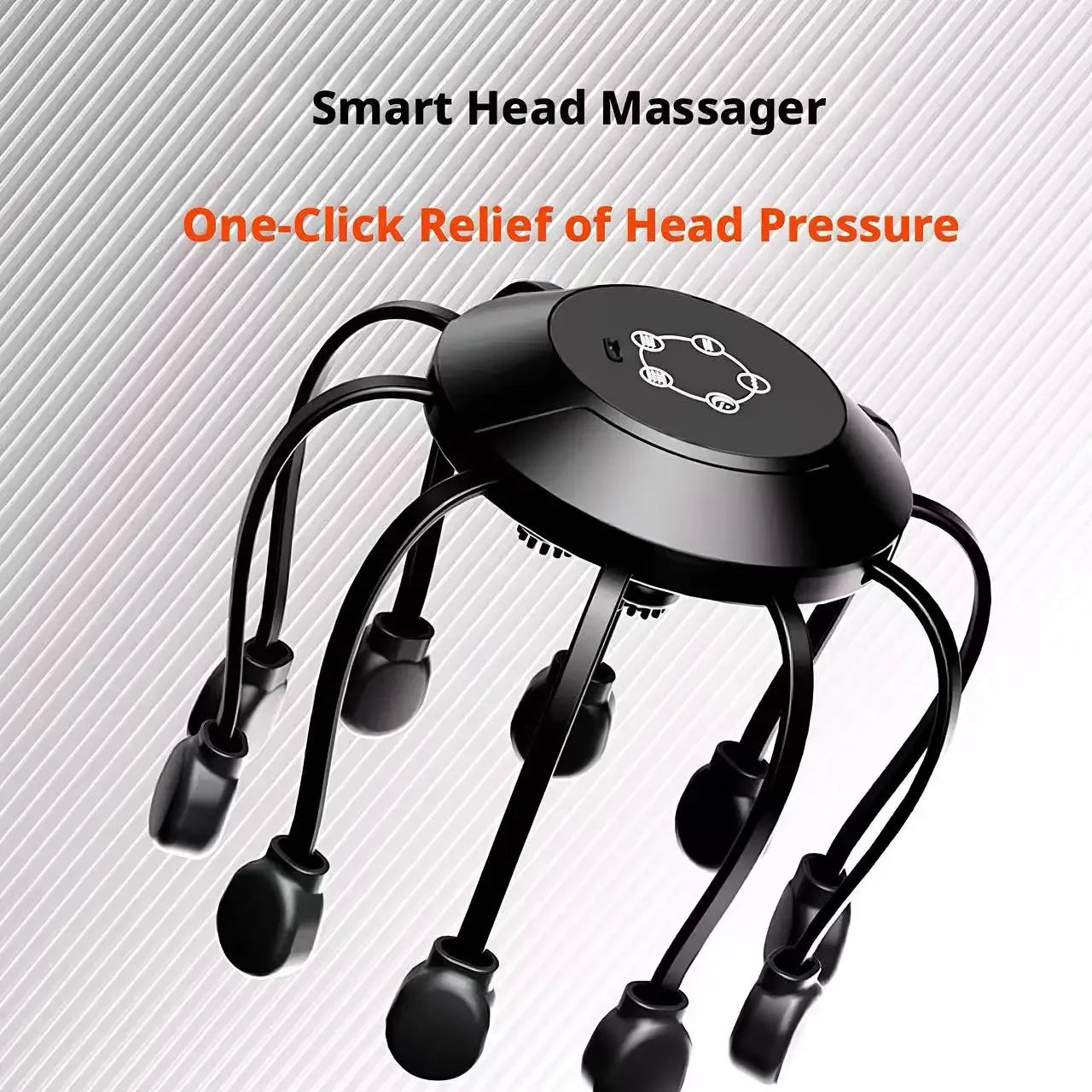 10/14 Claw Smart Head Massager 360° Octopus Scalp Vibration Massager for Stress Relief Fatigue Relaxation & Sleep Improvement Peaceful Pleasures Health and Wellness