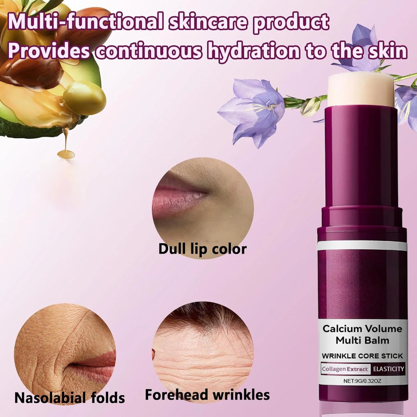 Calcium Collagen Balm Stick – Hydrating Face & Eye Firming Cream