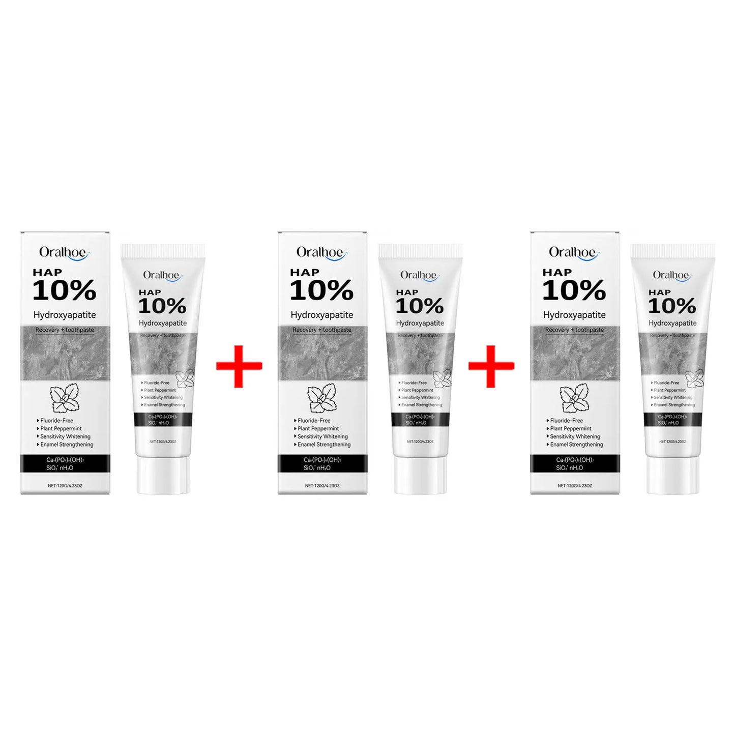 Oralhoe Hydroxyapatite Whitening Toothpaste | Enamel Repair