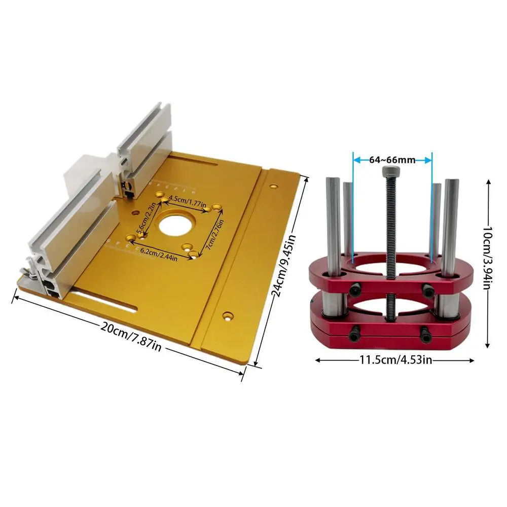 Aluminum Router Lift Kit for Woodworking Tables – Anti-Rust Router Lift System Peaceful Pleasures Health and Wellness Gold China Mainland