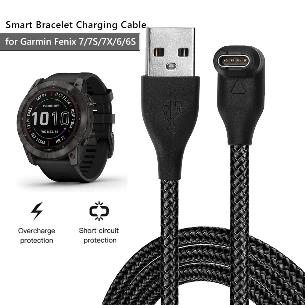 New For Garmin Fenix 7 7S 7X 6 6S 6X 5 5X 5S Vivoactive 3 Forerunner 945 935 245 Instinct 2 USB Charging Cable Data Cord Charger Peaceful Pleasures Health and Wellness