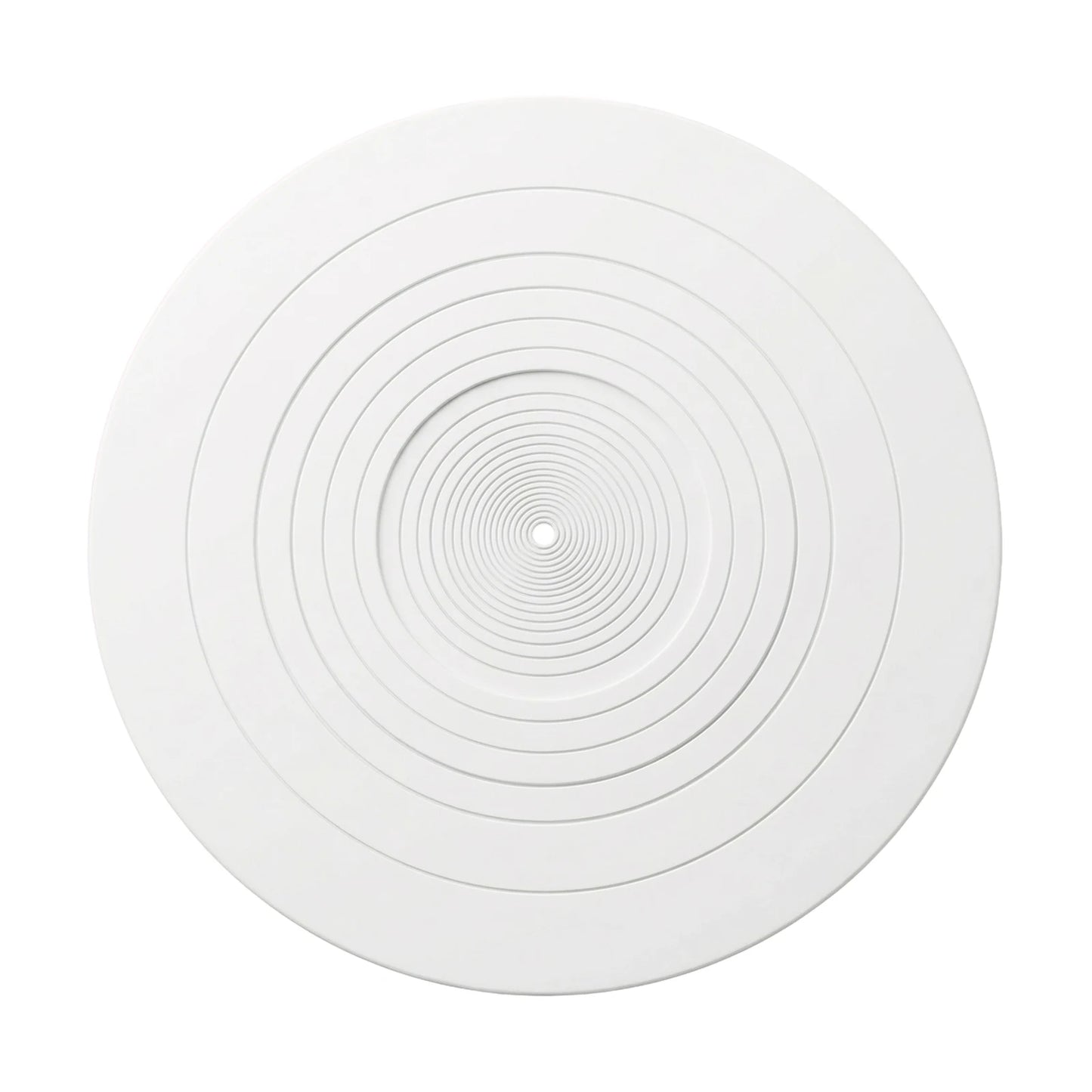 Turntable Platter Mat 12 Inch 7 Inch Vinyl Record Player Slipmat Rubber Silicone 3mm Thick Anti-Vibration Noise Reduction Peaceful Pleasures Health and Wellness White