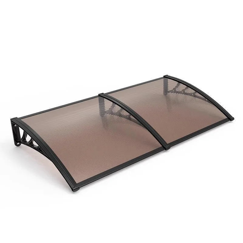Good Clear Arched Polycarbonate Window Door Awning Shade Canopy Canopies Wall Mounted Roof Rain Shelter Front Door Peaceful Pleasures Health and Wellness