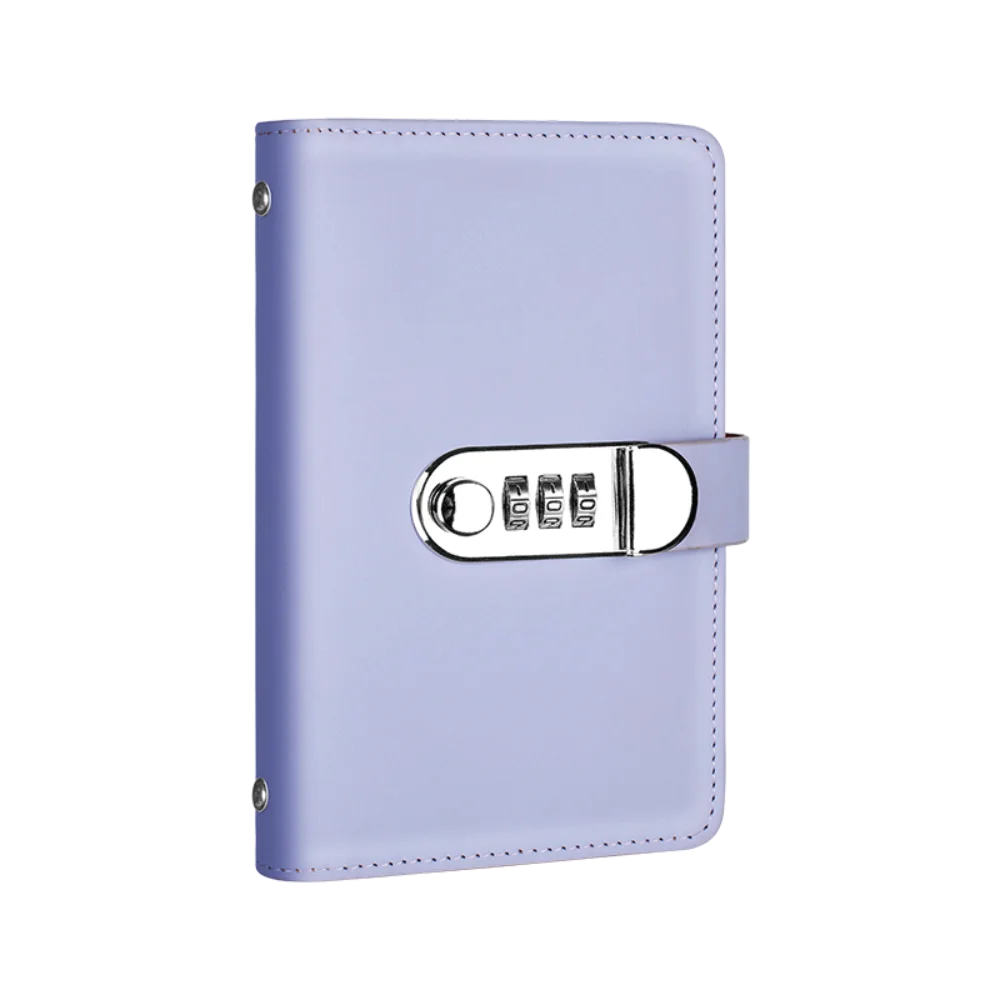 PU Leather Budget Binder with Lock | Cash Envelope Organizer