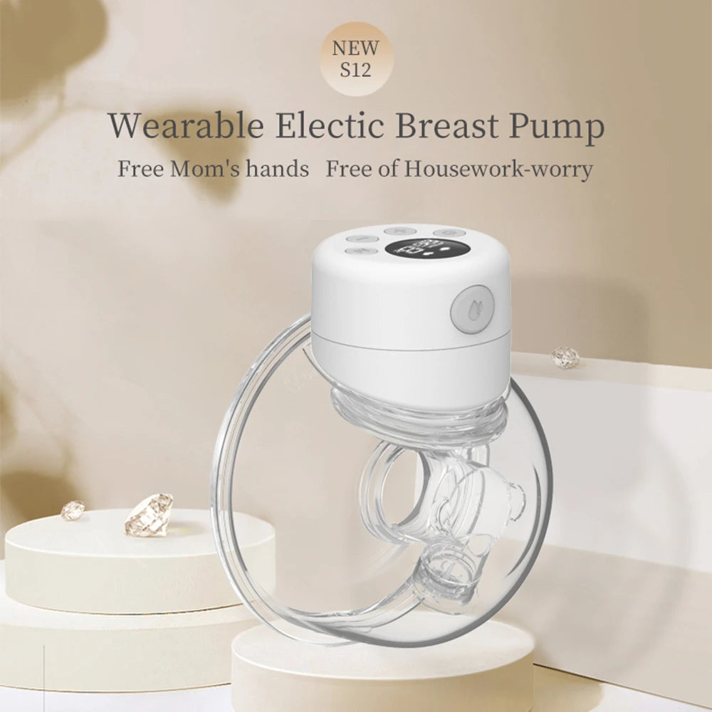 S12 Wearable Electric Breast Pump – Hands-Free, Silent, BPA-Free