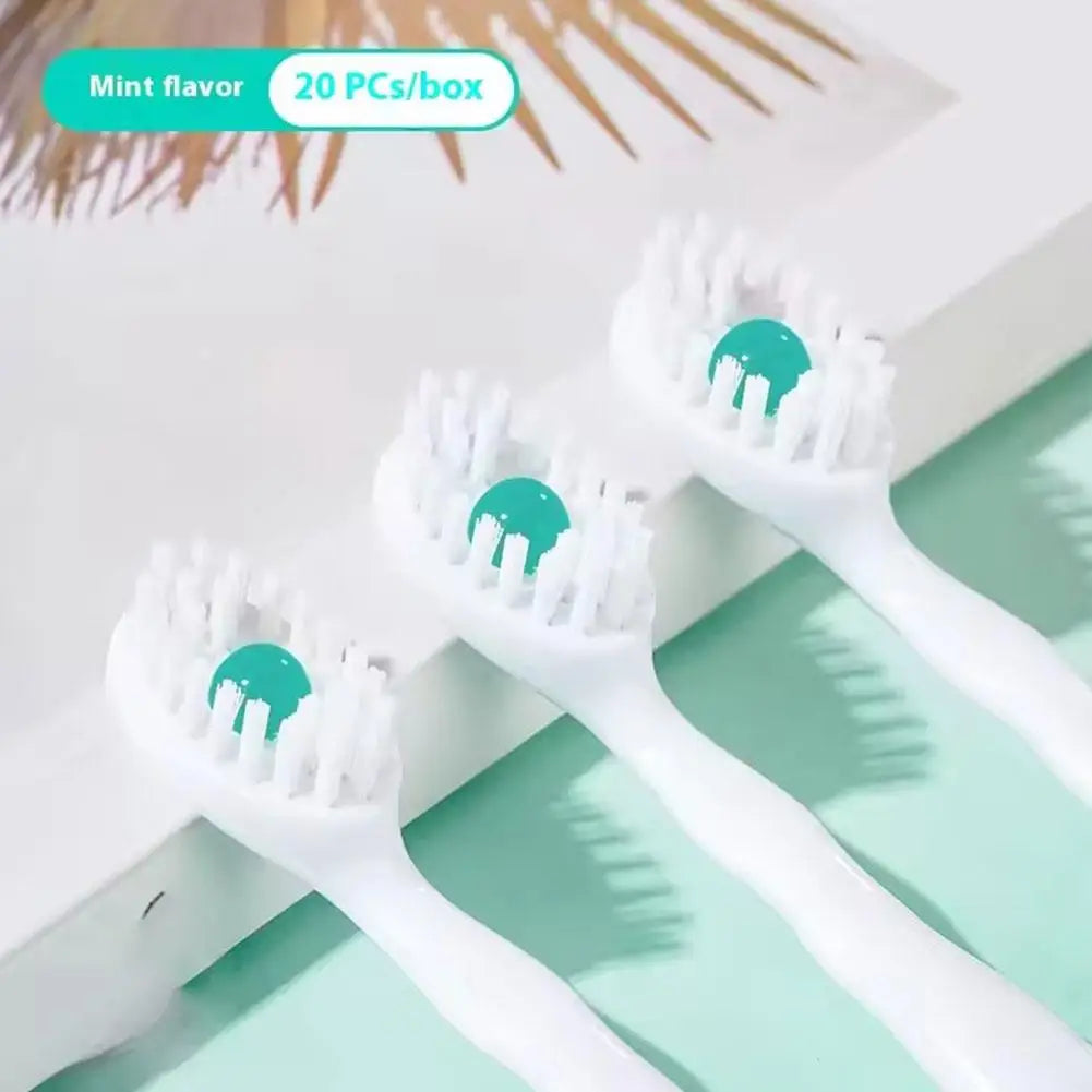 Freshening Bursting Bead Toothbrush Disposable Mint-Flavored Liquid Beads Adult Cleaning Toothbrush Portable 20pcs Peaceful Pleasures Health and Wellness
