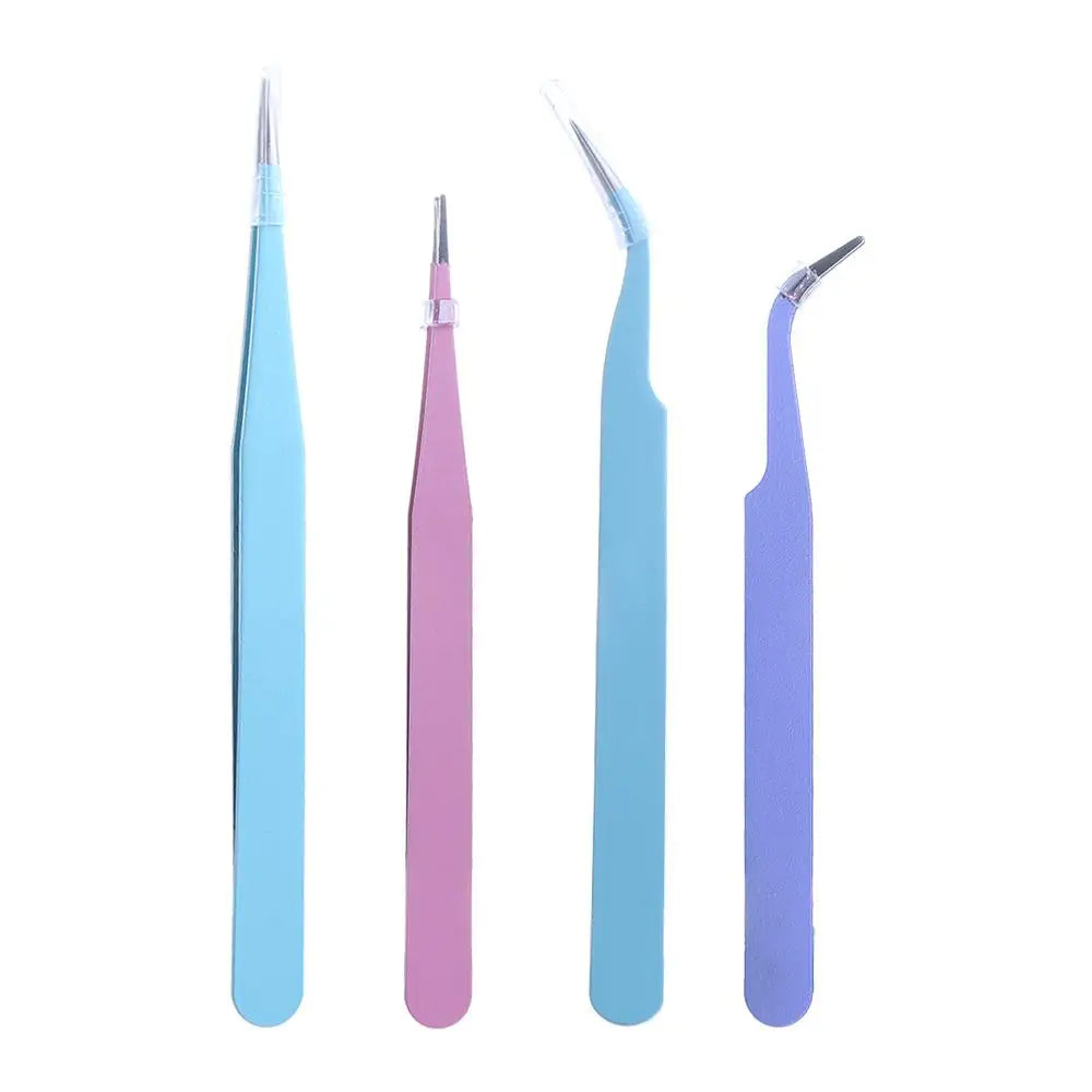 Stainless Steel Tape Sticker Tool Notebook Accessorise Journal Accessorise Tweezers Nipper Macaron Color Nail Tweezers Peaceful Pleasures Health and Wellness
