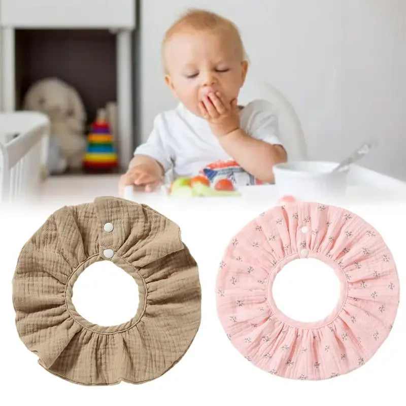 4-Layer Gauze Baby Drool Bib | Soft Burp Cloth for Newborns
