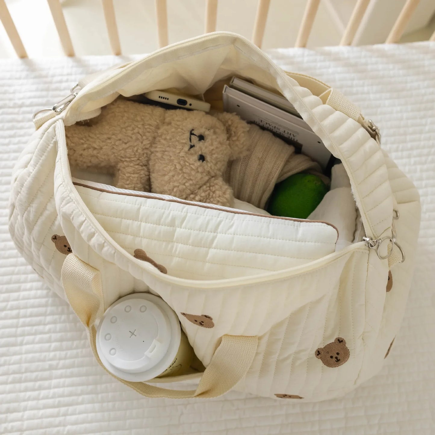 Large Diaper Bag Tote – Maternity Baby Organizer Travel Bag