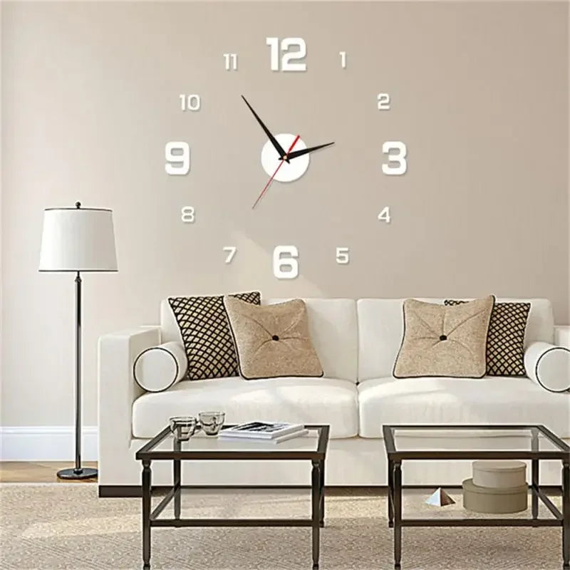 Luminous Acrylic Wall Clock – Modern Frameless Home Decor Decorative Wall Clock Peaceful Pleasures Health and Wellness green 1pc 40cm