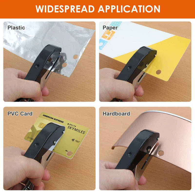 Paper Puncher Edge Banding Punching Pliers Round Hole Metal Hole Puncher Portable Hole Punching and Cutting Machine Peaceful Pleasures Health and Wellness