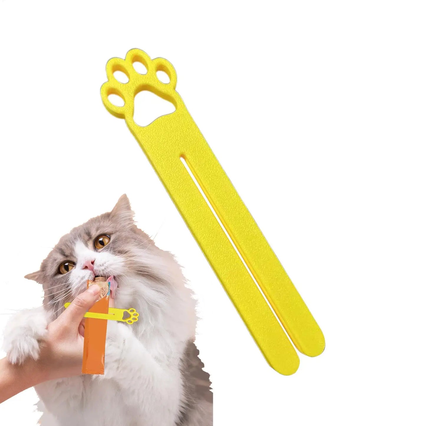 Cat Head Wet Treat Squeezer – Portable Food Pouch Dispenser