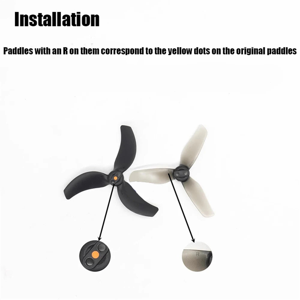 4pcs 3X3X3 Propellers For Avata2 Props Blade Wing Fan Propeller Paddle For DJI Avata 2 Drone Repair Accessories Peaceful Pleasures Health and Wellness