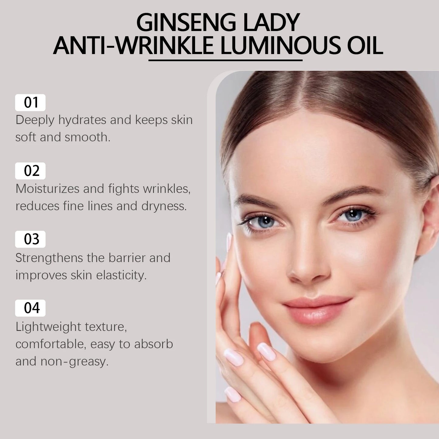 Ginseng Face Oil – Firming, Anti-Aging & Moisturizing Serum 30ml Peaceful Pleasures Health and Wellness