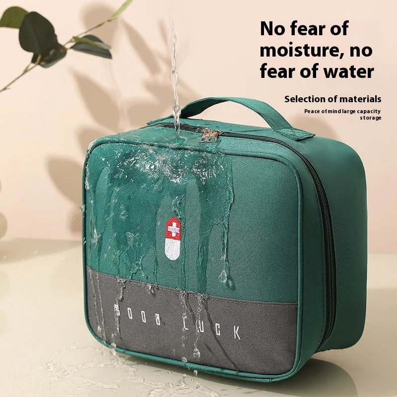 First Aid Kit Portable Medical Epidemic Prevention Travel Medical Household Outdoor Emergency Children's Medication Storage Heal Peaceful Pleasures Health and Wellness