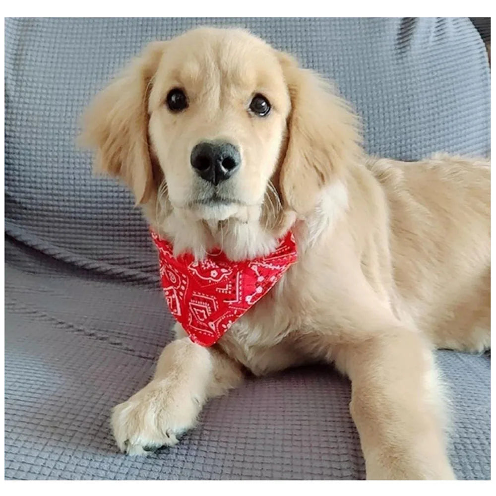 Pet Bandana Collar Scarf for Dogs Puppy & Cat Small Medium Large Dogs Adjustable Collars Red Blue Black Pink Stylish Dog Collar Peaceful Pleasures Health and Wellness