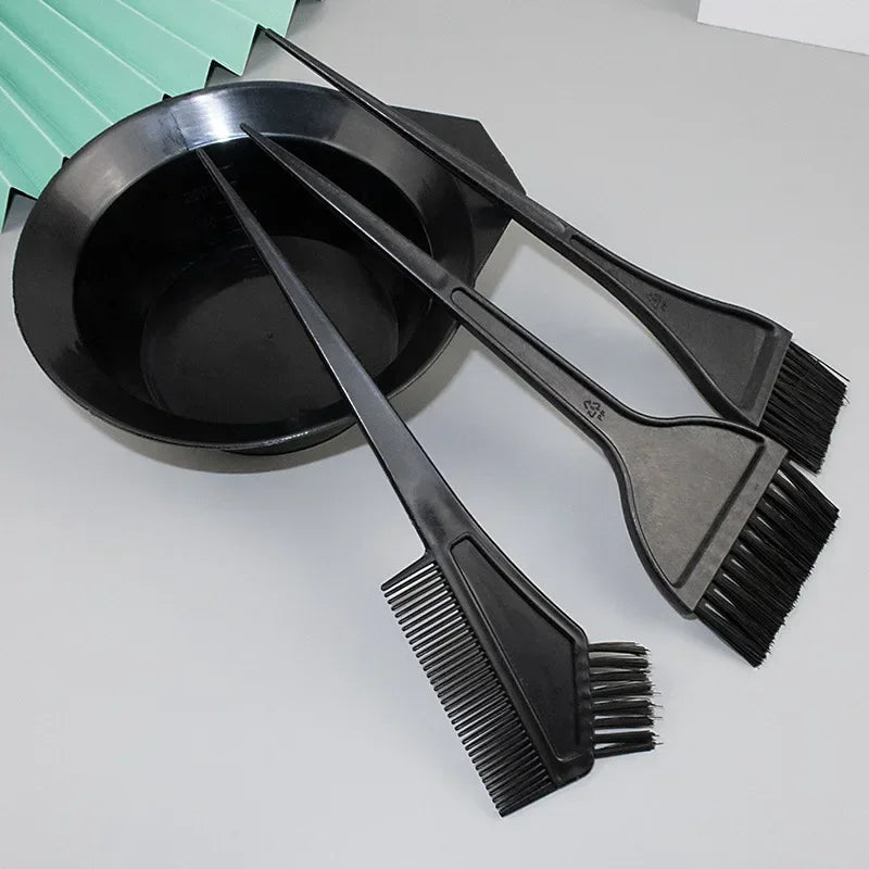 Hair Color Dye Bowl Comb Brushes Tool Kit Hair Dyeing Salon Hairdressing Styling Tint DIY Tool Peaceful Pleasures Health and Wellness