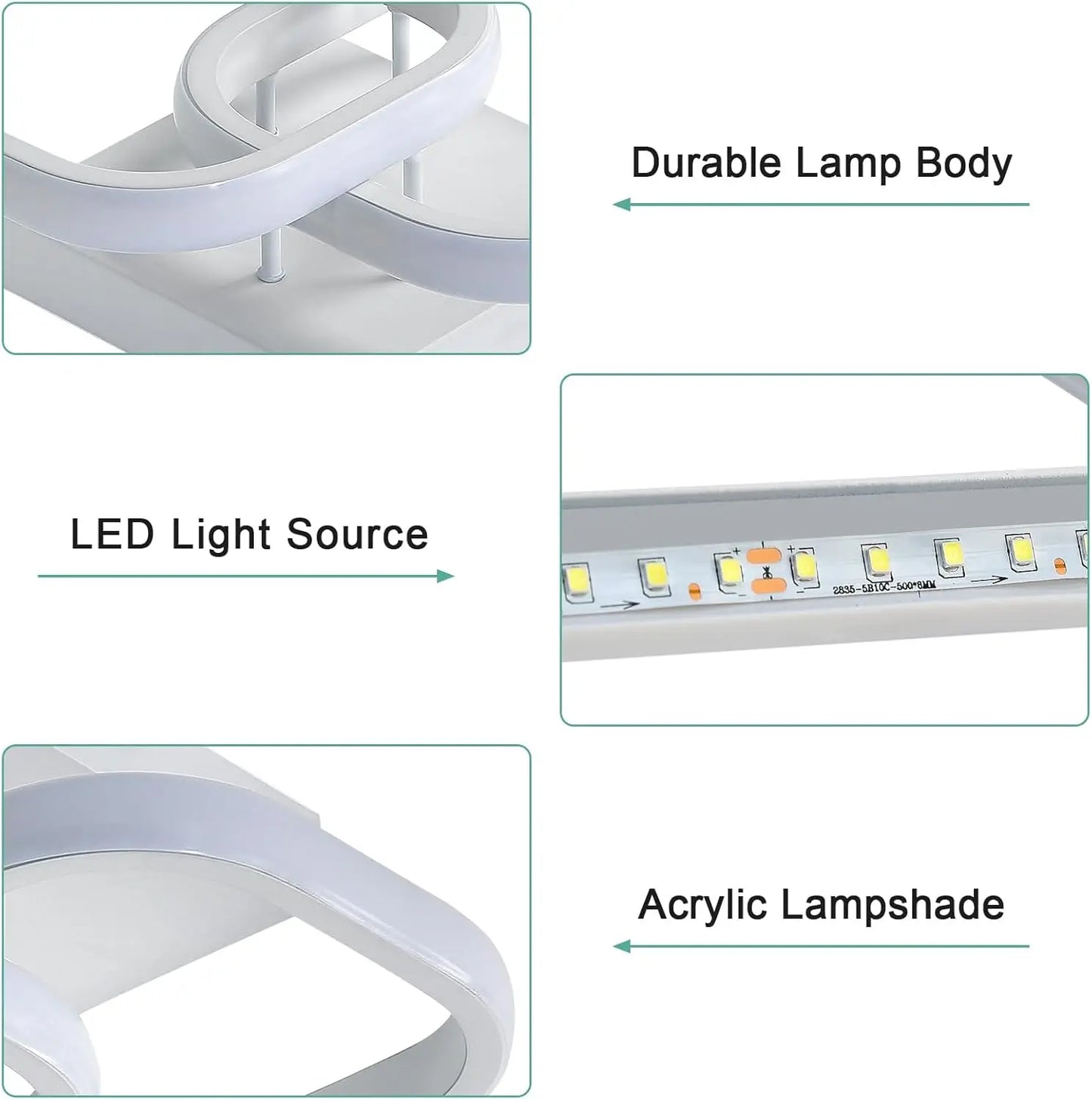 Modern Square LED Ceiling Light – Hallway, Kitchen & Bedroom