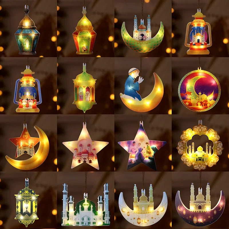 USB LED Moon & Star Curtain Lights | 8 Modes & Timer