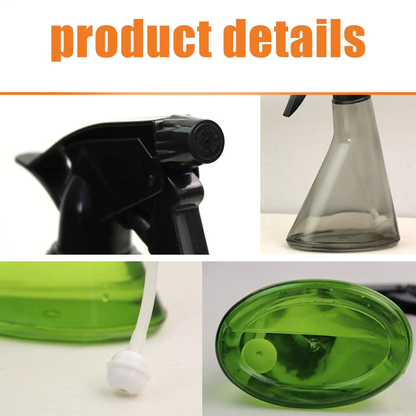 300ml Refillable Spray Bottle Heavy Duty Leakproof Adjustable Nozzle Trigger Spray For Industrial Car Detailing Kitchen Garden Peaceful Pleasures Health and Wellness