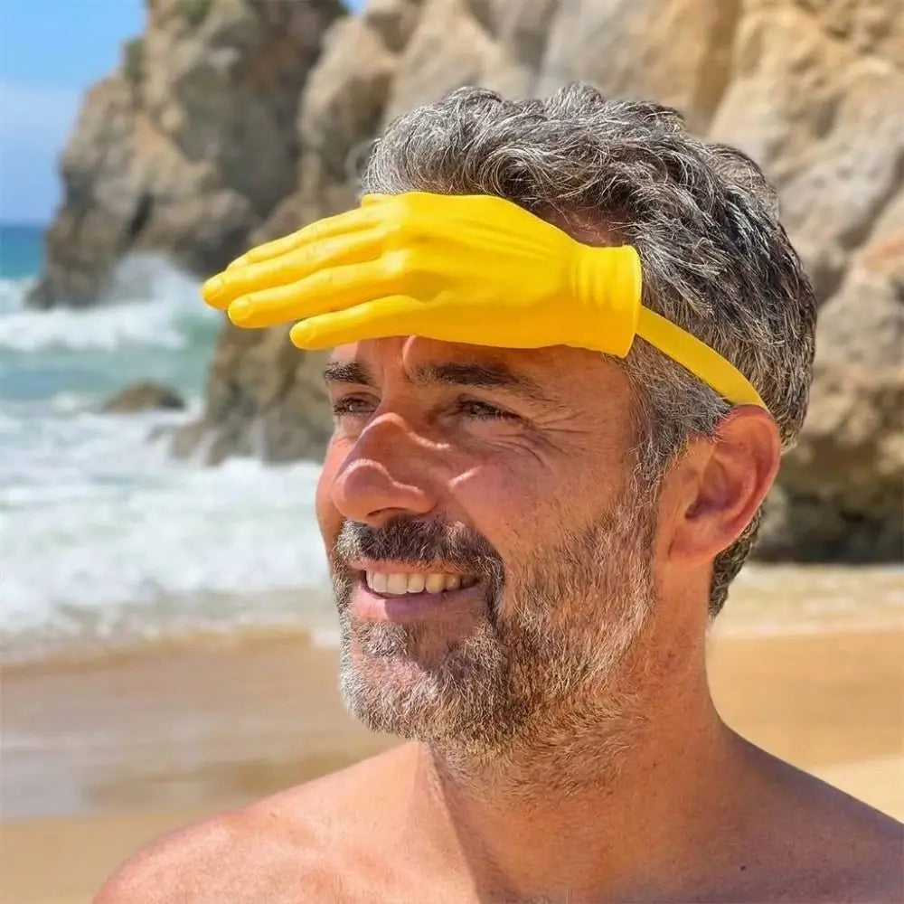 3D Printed Giant Hand Sun Visor Hat – Funny Beach Party Cap