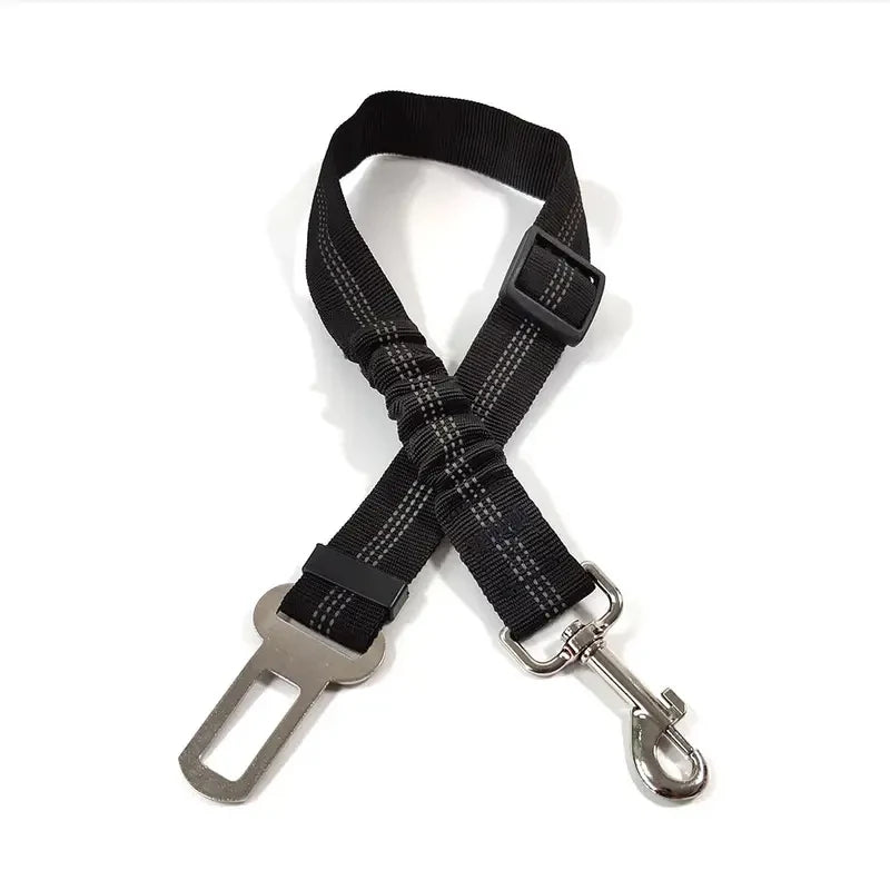 Reflective Dog Seat Belt – Adjustable Nylon Bungee Car Harness