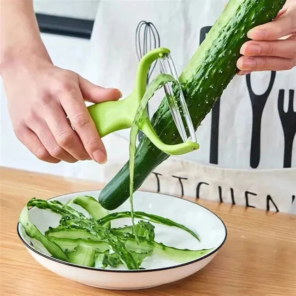 Wide Mouth Vegetable & Fruit Peeler – Stainless Steel Blade