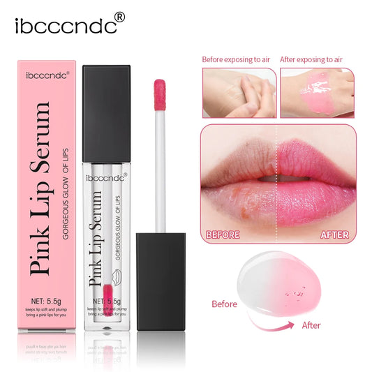 Natural Pink Serum Lips Pink Fresh Remove Dark Lips Gel Lightening Essence Cream Balm Repair Fine Line Brighten Lip Exfoliator Peaceful Pleasures Health and Wellness