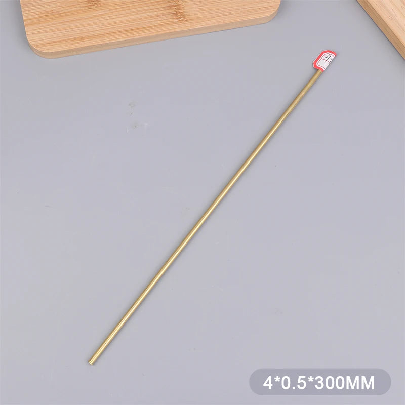 Brass Tube Dia 2/3/4/5/6/7/8/9/10/11/12/13/14/15mm Length 300mm 0.5mm Wall Brass Pipe Modelmaking Rod Cutting Tool Replacement Peaceful Pleasures Health and Wellness 4mm