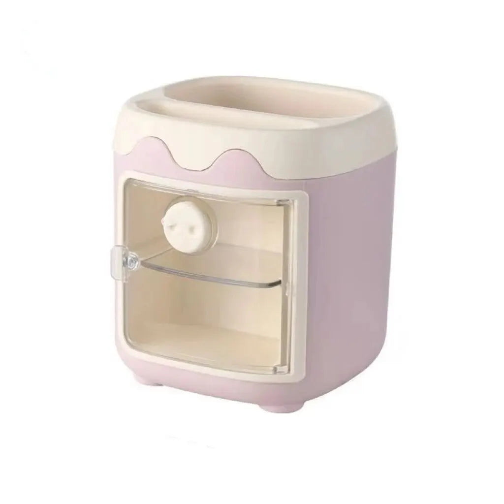 Creative Multi-grid Piggy Pen Holder Cute Girly Heart Student