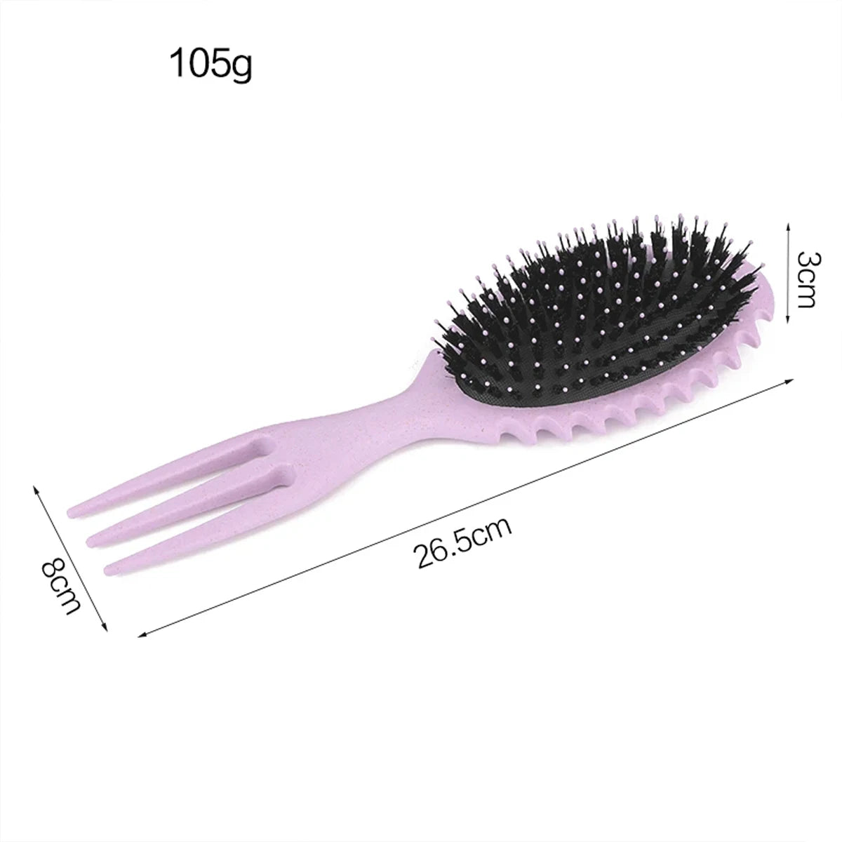 Curl Defining Bounce Hair Brush Barbershop Boar Bristle Comb Detangling Shaping Hairbrushes Professional Salon Home Styling Comb Peaceful Pleasures Health and Wellness