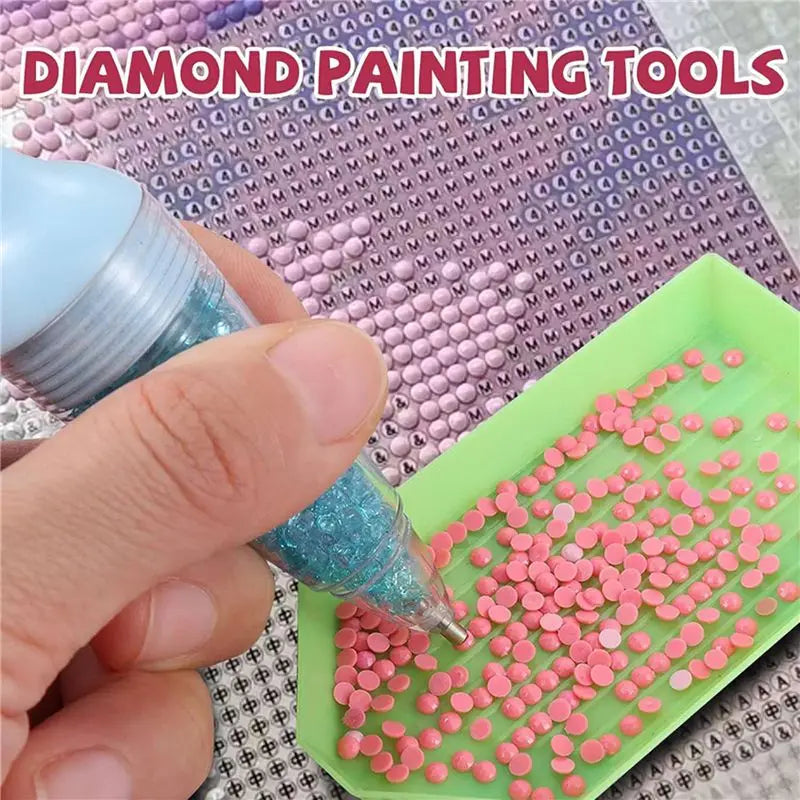 A36T-6Pcs Diamond Art Painting Pen, Diamond Art Painting Kits,Diamond Art Accessories Pens, Diamond Dotting Tool Peaceful Pleasures Health and Wellness