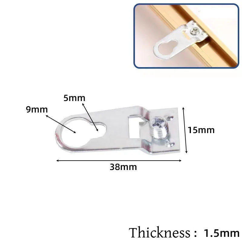 10-Pack Metal Keyhole Picture Hangers | Frame & Cabinet Fasteners