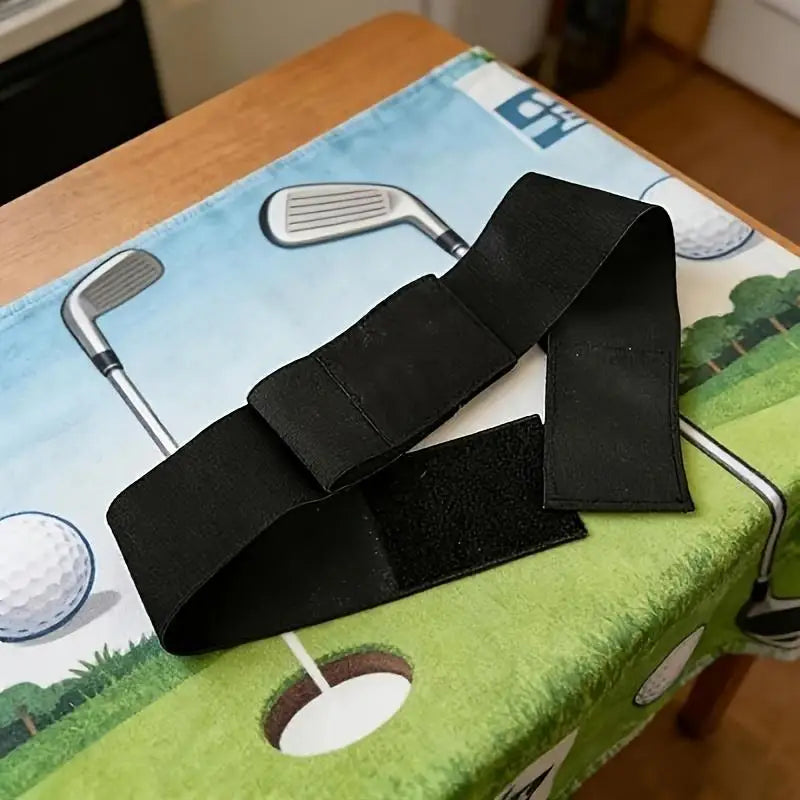 Golf Swing Training Aid Arm Posture Corrector Belt Swing Gesture Correction Band for Beginner Adjustable Elastic Peaceful Pleasures Health and Wellness