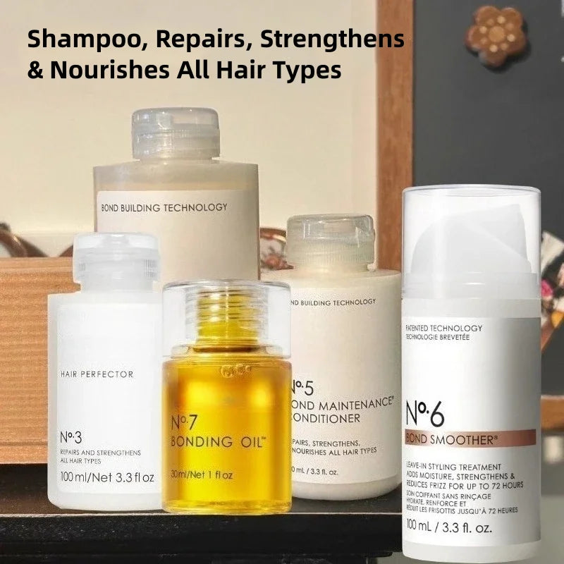 Hair Care Series Shine Hair Kit No.3,4, 5, 6,7 Hair Mask,Shampoo,Conditioner,Bonding Oil Sets To Clean, Hydrate & Control Frizz Peaceful Pleasures Health and Wellness