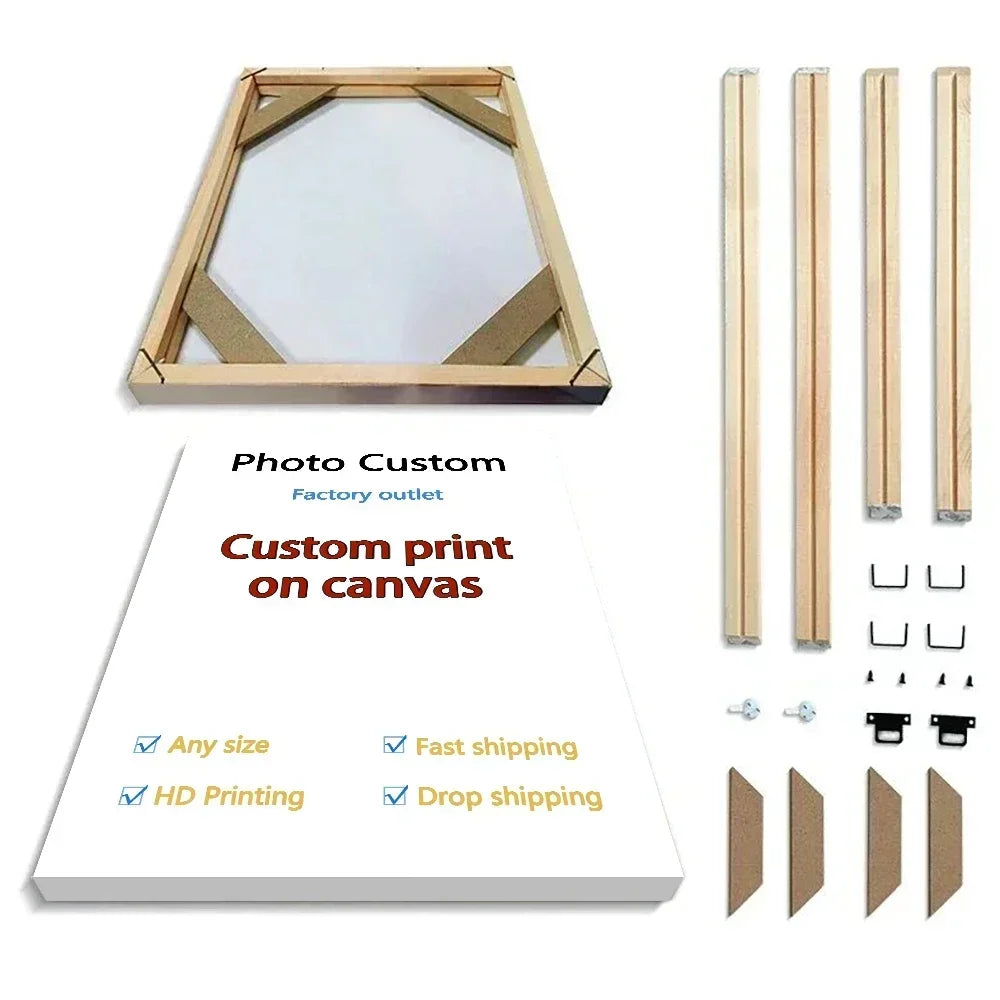 Custom Canvas Print | Personalized Photo Wall Art & Home Decor Custom Canvas Print Peaceful Pleasures Health and Wellness canvas and DIY Frame 20x40cm