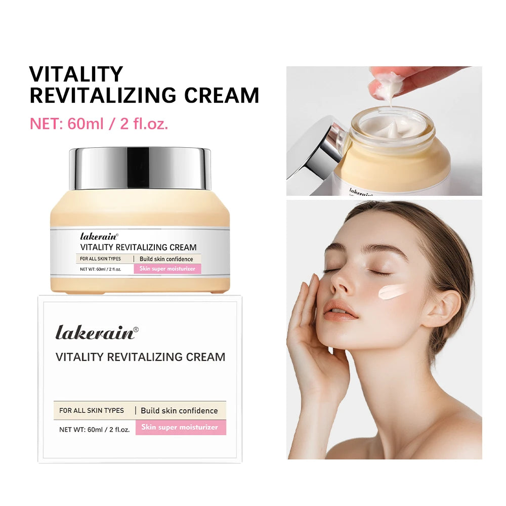 Vitality Revitalizing Cream Anti-aging facial Moisturizes Tightens The Skin To Improve Dry Skin And Fine Lines Skin Care Product Peaceful Pleasures Health and Wellness cream