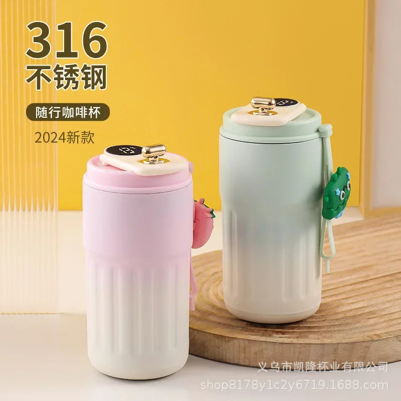Smart Insulated Thermos Bottle | Stainless Steel Temp Display