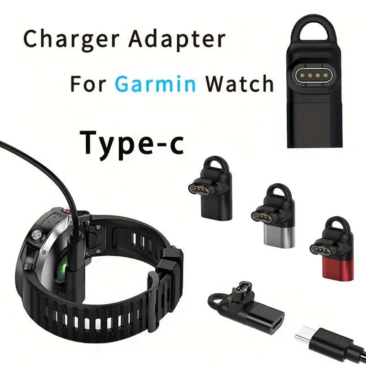 Charging adapter for Garmin Fenix 8/7/7S/7X/6/6S, Forerunner 970/570/965/,Instinct, Venu 3S/SQ, Vivoactive 6/5 -- Type-C adapter Peaceful Pleasures Health and Wellness