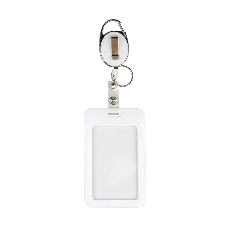 Retractable Slide Cover ID Card Holder & Badge Sleeve