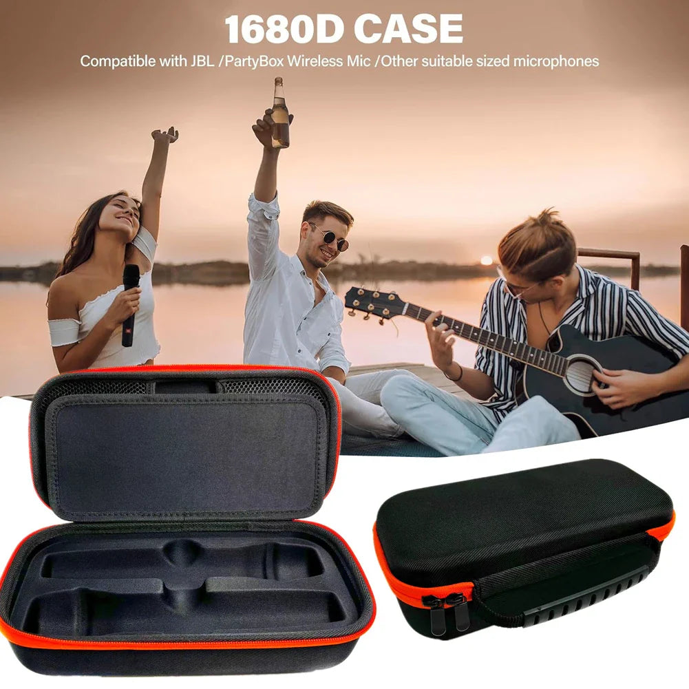 EVA Hard Case 2-Slot for JBL PartyBox Wireless Microphones