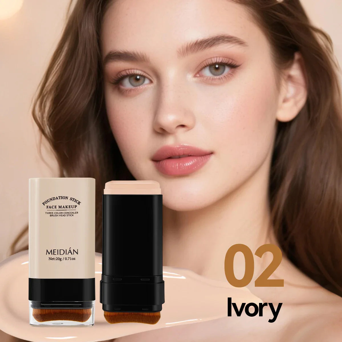 Moisturizing Foundation Stick – Lightweight Long-Lasting Makeup