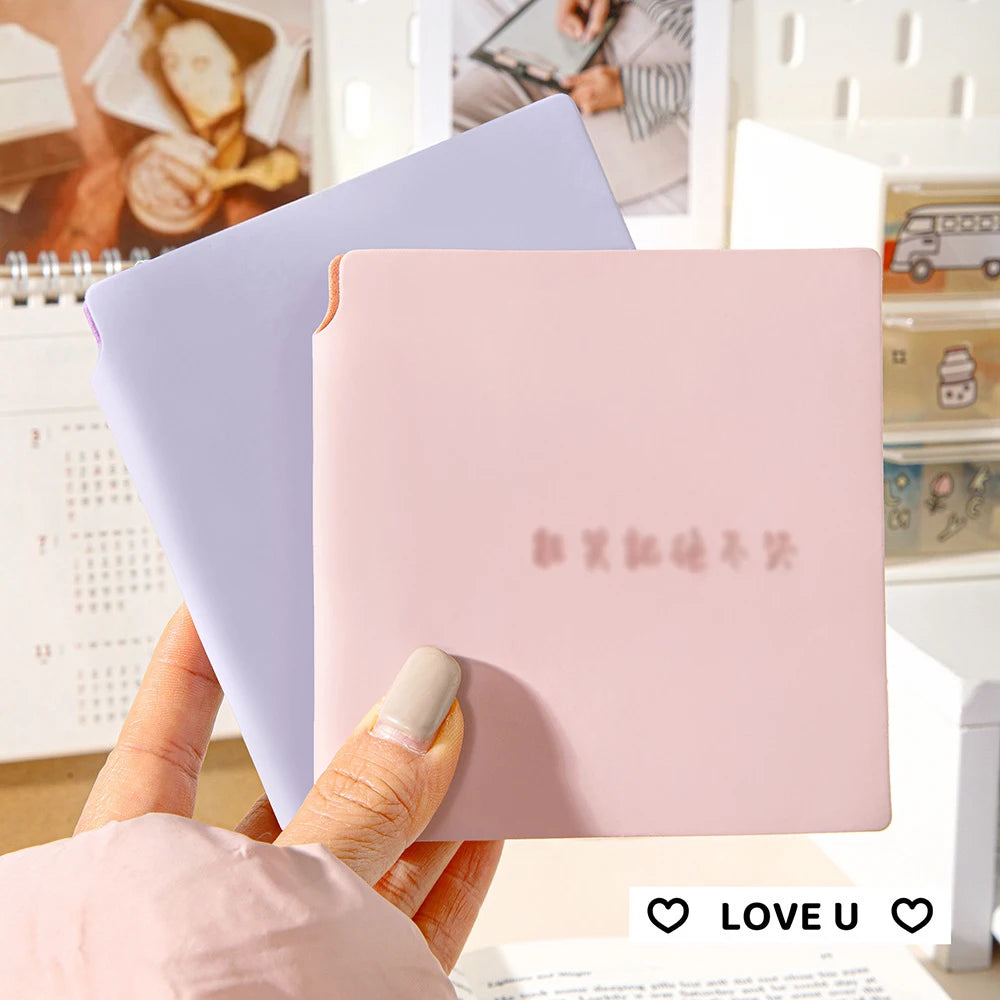 Portable Square Notebook Leather Surface Thickened 108 Sheets Student