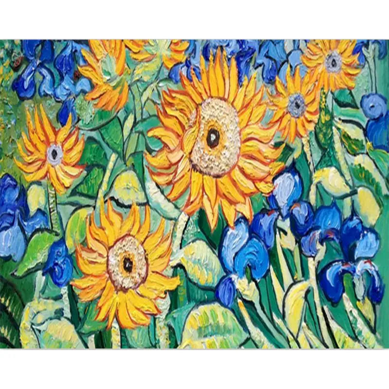 Van Gogh Sky Paint by Numbers Kit | 60x75cm Canvas Art Paint by Numbers Kit Peaceful Pleasures Health and Wellness 991747 40x50cm Unframed