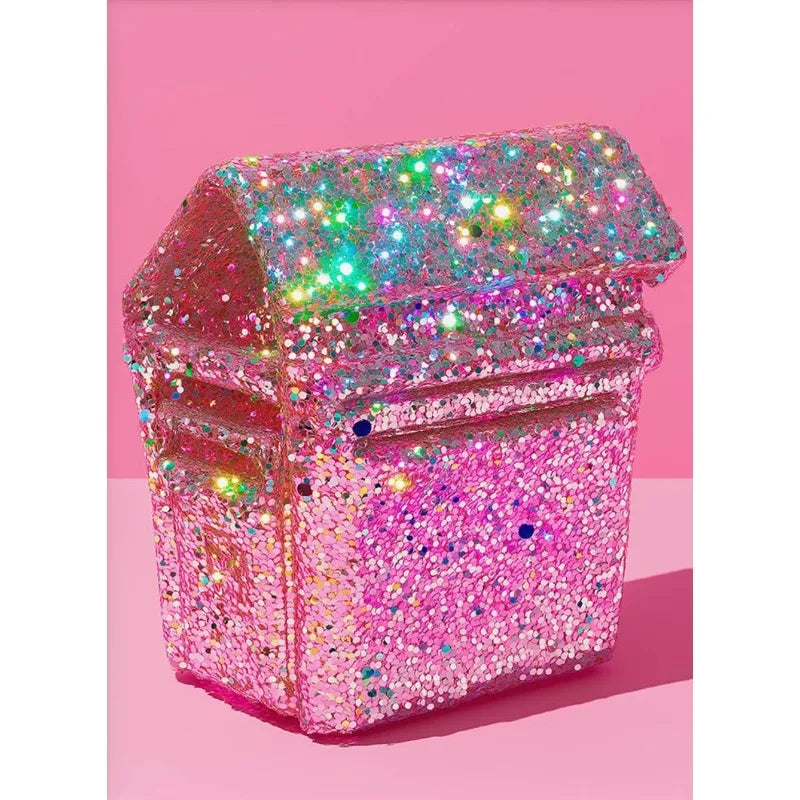 Sparkling Pink Dessert Glittercore Canvas Wall Art | Kitchen Print