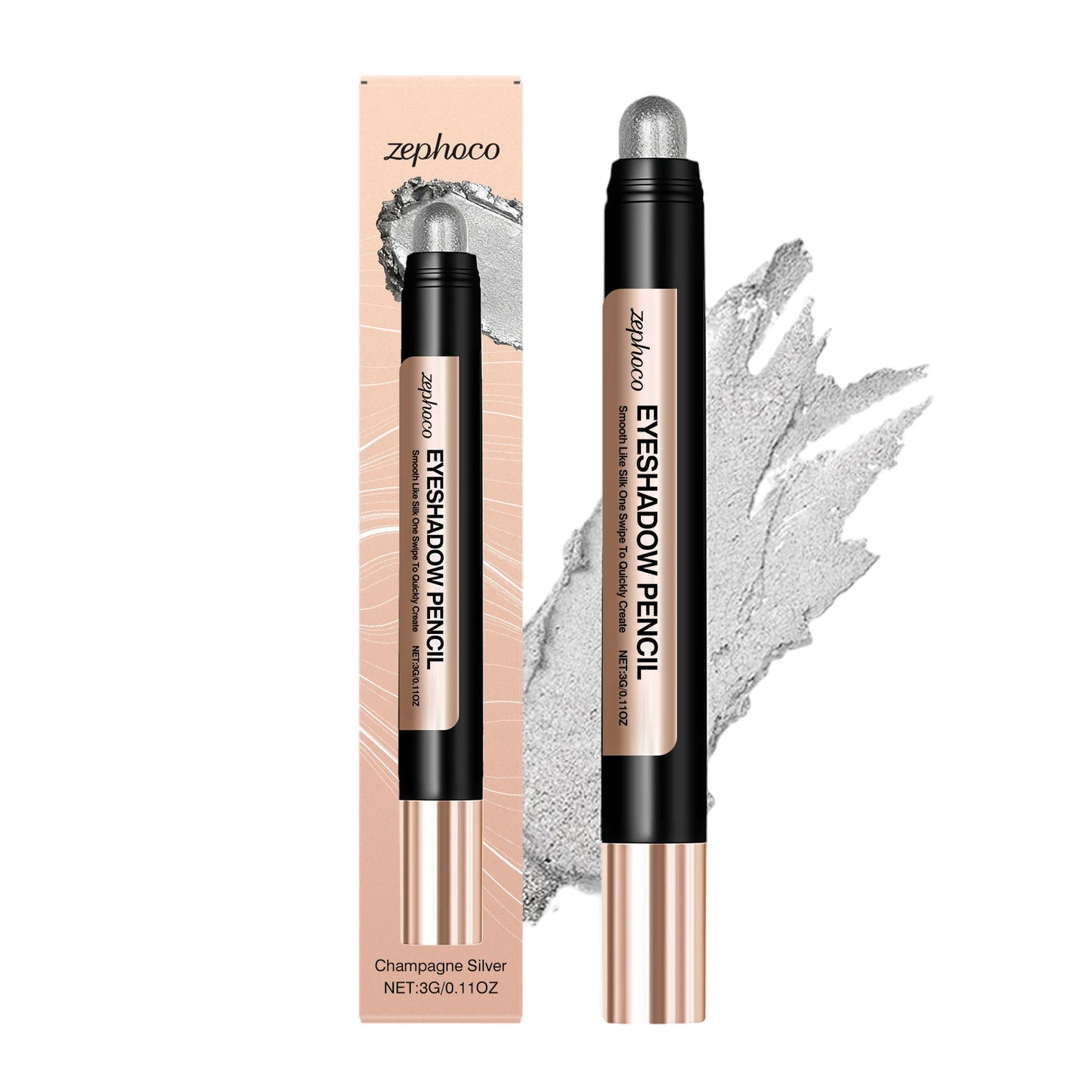 Pearl Eyeshadow Stick Champagne Silver – Shimmer & Silky