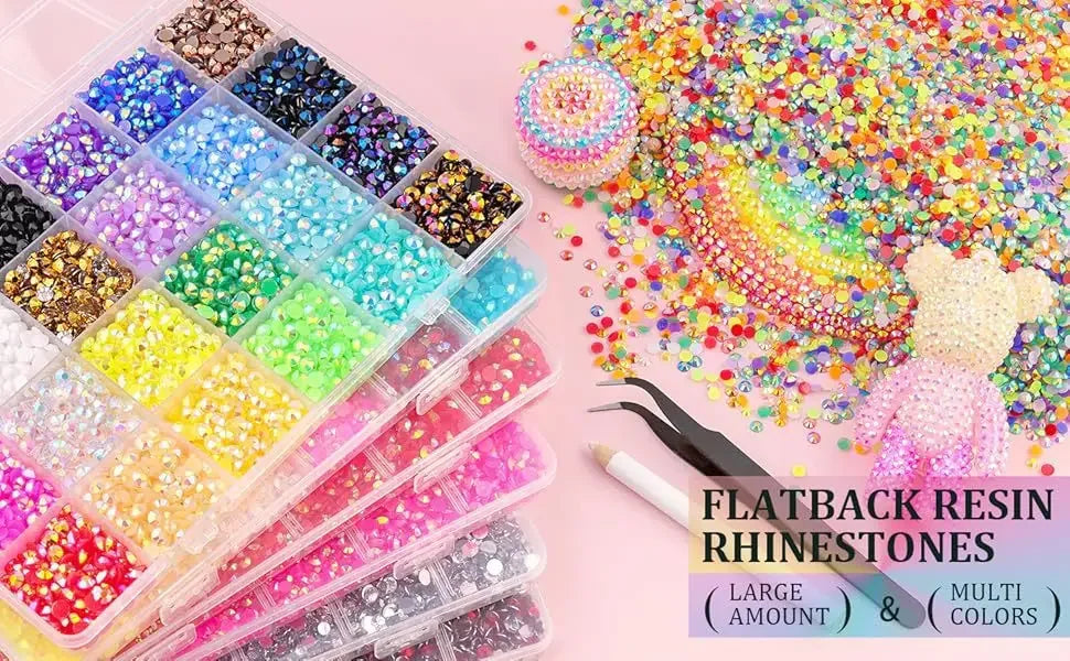 Jelly Rhinestone Flatback Bedazzling Kit – Crystal Gems for DIY