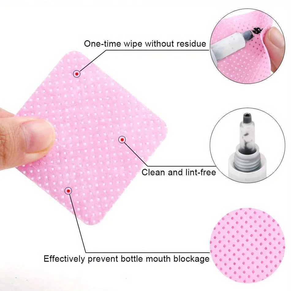 Lint-Free Nail Wipes | Gel Cleansing Polish Remover Pads