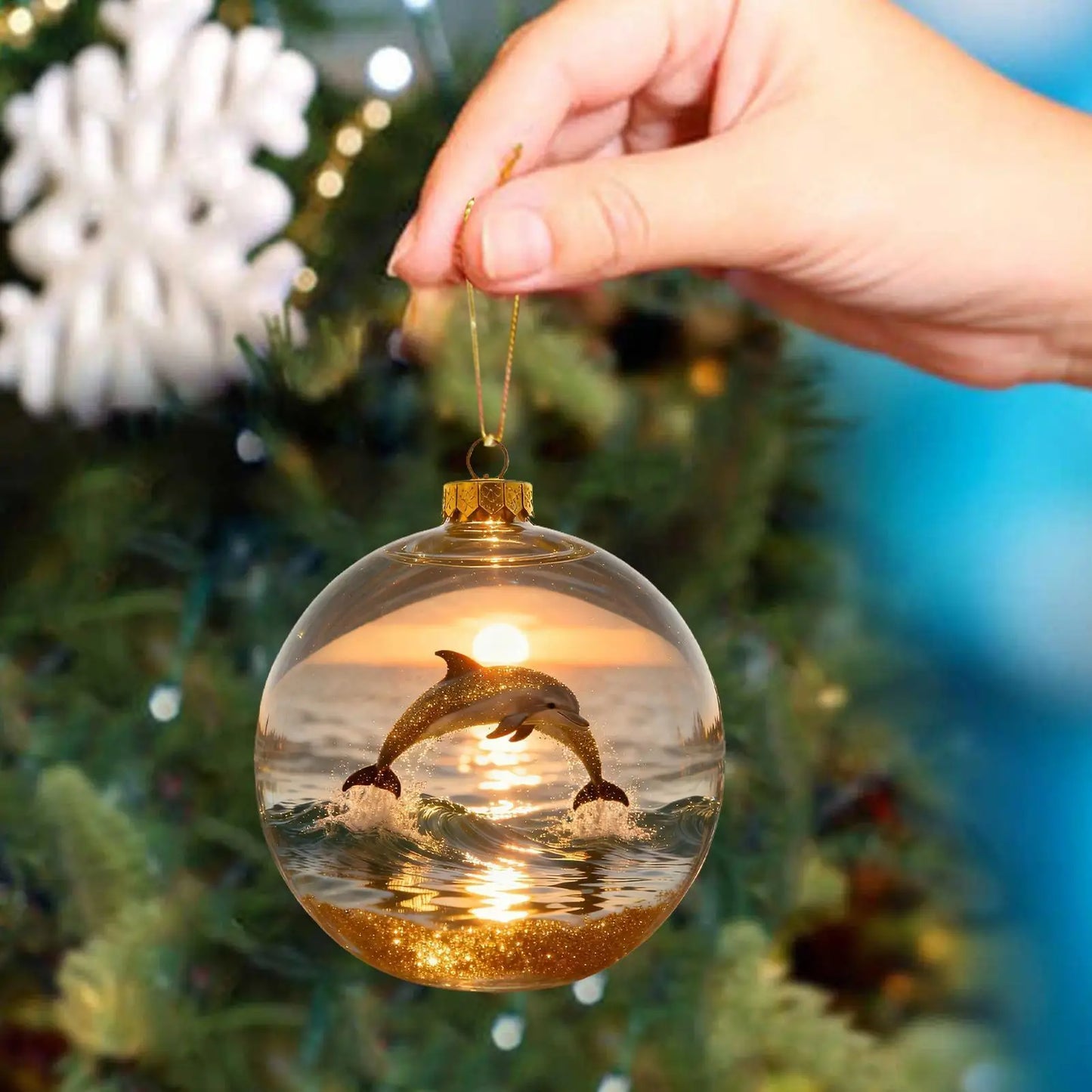 3D Acrylic Animal Christmas Ball Ornaments | Indoor & Outdoor