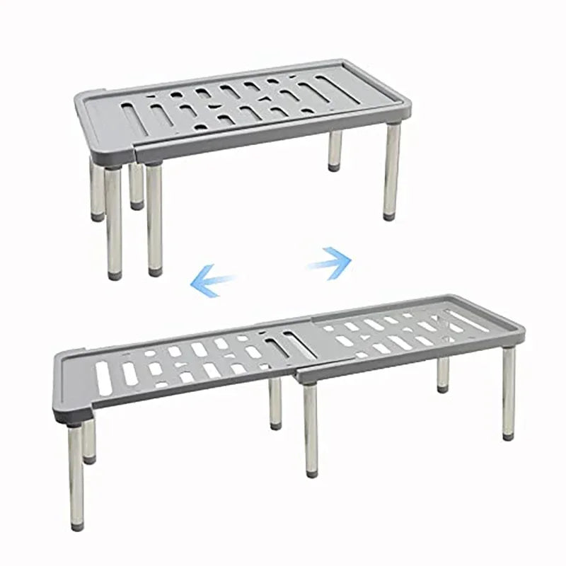 Expandable Shelf Organizer | Adjustable Kitchen Storage Rack